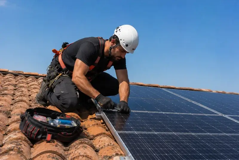 Maintenance et monitoring de panneaux solaires à Ozillac